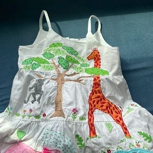 Cute embroidered zoo dress